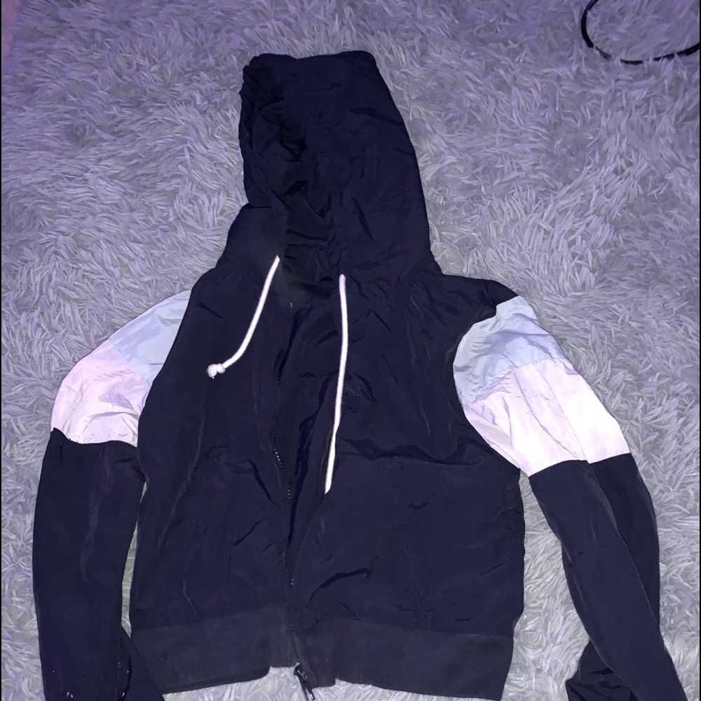 Navy windbreaker